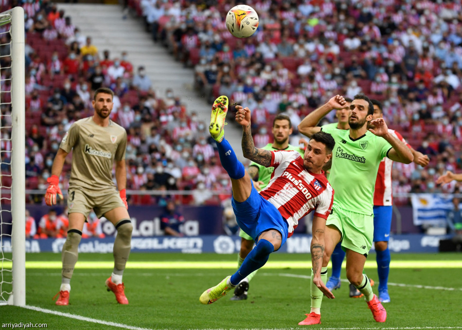 أتلتيكو مدريد يتعادل مع بلباو في الدوري